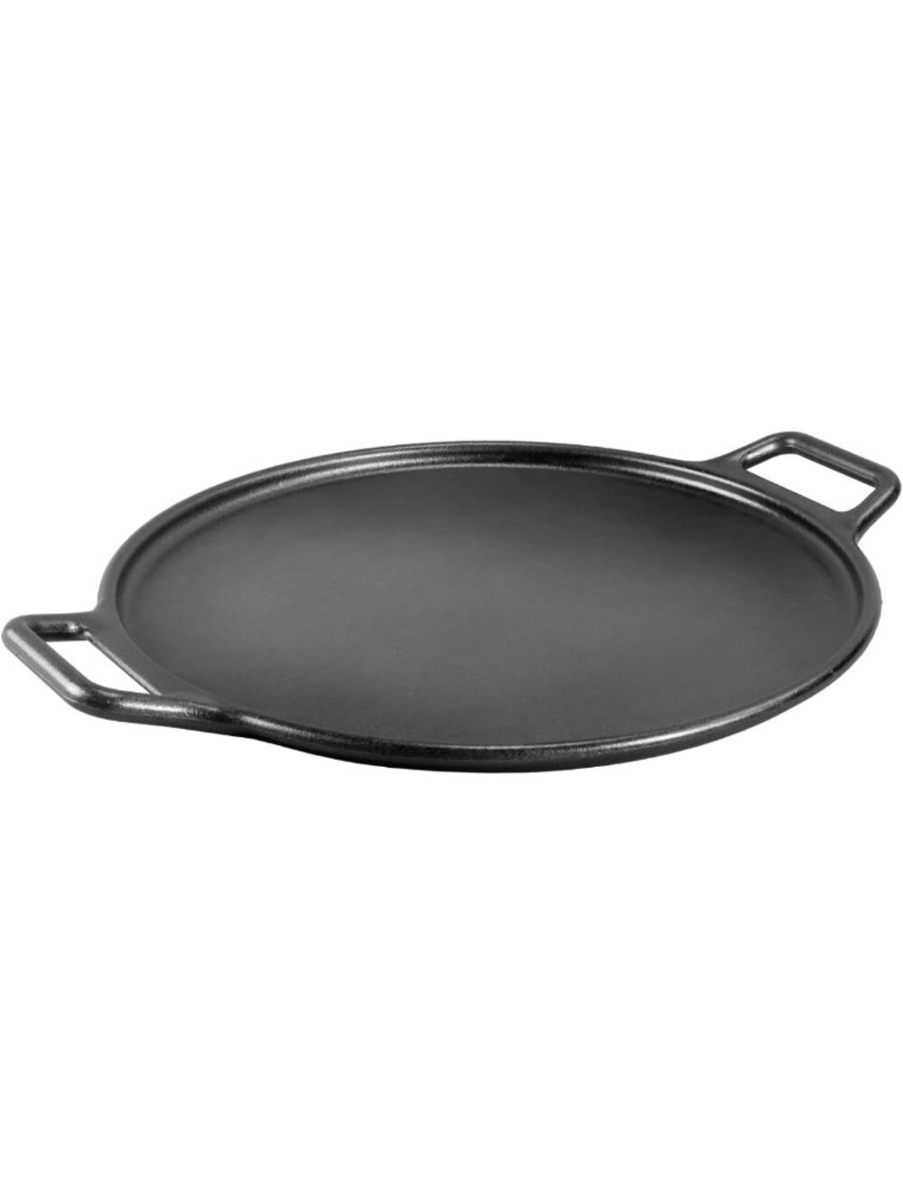 14-Inch Seasoned Cast Iron Pizza Pan - Durable Baking Plate for Homemade Pizzas